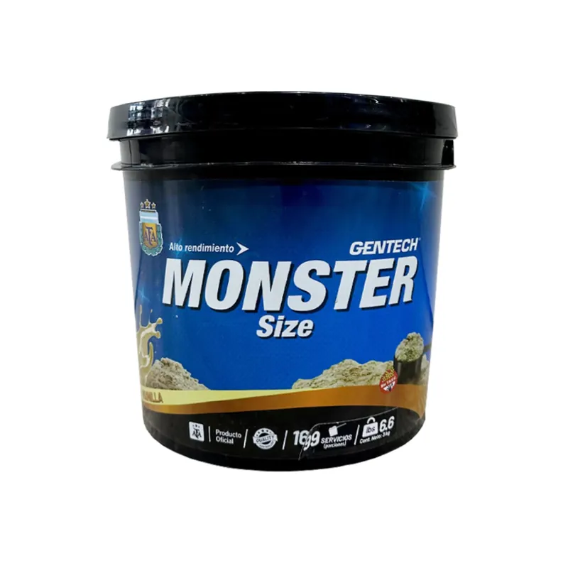 [TN-1297689606] Monster Size 3Kg Gentech (Vainilla)