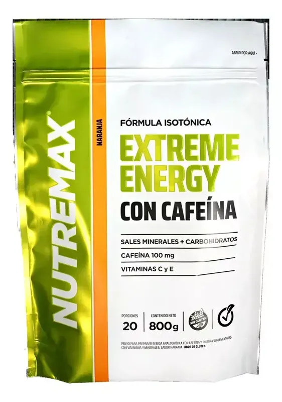 Nutremax Extreme Energy Doypack Sabor Naranja 800g