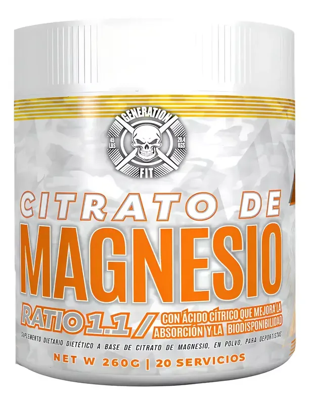 [TN-1518484360] Citrato de Magnesio Premium en Polvo Generation Fit de 260 g
